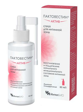 Лактовестин Актив спрей для интимной зоны 80мл