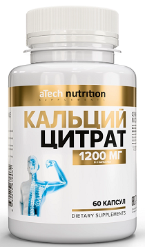 Atech nutrition (Атех Нутришн) Кальций цитрат, капсулы 60шт БАД