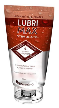 Lubrimax (Лубримакс) гель-смазка интимный Stimulate 75мл
