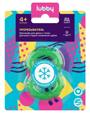 Lubby (Лабби) прорезыватель 4+мес, 20972