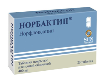 Норбактин, таблетки, покрытые пленочной оболочкой 400мг, 20 шт