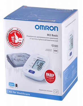 Тонометр автоматический Omron (Омрон) М2 Basic, без адаптера, манжета 22-32см (HEM 7121-RU)