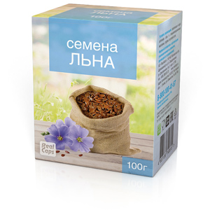 Льна семена, пачка 100г БАД