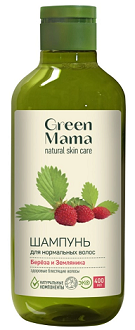 Green Mama (Грин Мама) Формула Тайги шампунь для нормальных волос Береза и Земляника, 400мл