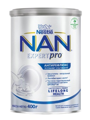 NAN (Нан) Антирефлюкс смесь сухая для детей с рождения, 400г