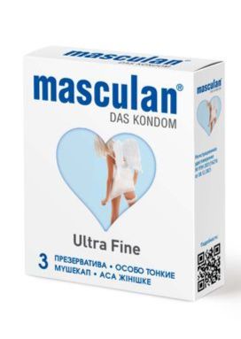 Masculan (Маскулан) Презервативы особо тонкие Ultra Fine 3шт