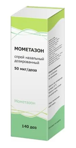 Мометазон, спрей назальный дозированный 50мкг/доза, 140доз