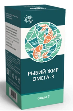 Рыбий жир Омега-3 Натуральные масла, флакон 100мл БАД