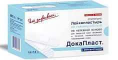 Купить пластырь докапласт антимикробный с мирамистином 1,9х7,2см, 10 шт в Ваде