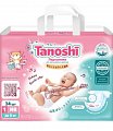 Tanoshi (Таноши) подгузники для новорожденных размер NB до 5 кг 34 шт.