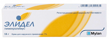 Элидел, крем для наружного применения 1%, 15г