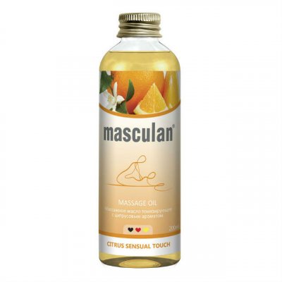 Купить masculan (маскулан) масло массажное тонизирующее цитрус, 200мл в Ваде