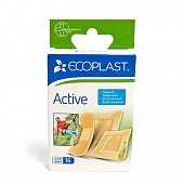 Купить ecoplast activ набор тканевых пластырей, 16 шт в Ваде