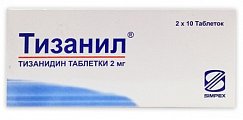 Купить тизанил, таблетки 2мг, 30шт в Ваде