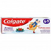 Купить колгейт (colgate) зубная паста детская с фтором с 6-9 лет вкус клубника-мята, 60мл в Ваде