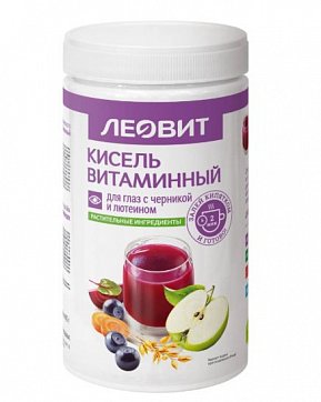 Леовит кисель витаминный для глаз с черникой и лютеином, 400 г