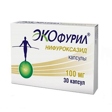 Экофурил, капсулы 100мг, 30 шт