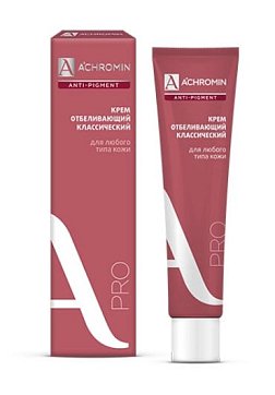 Achromin Anti-Pigment (Ахромин) крем для лица отбеливающий классический с уф-фильтрами для любого типа кожи 45 мл