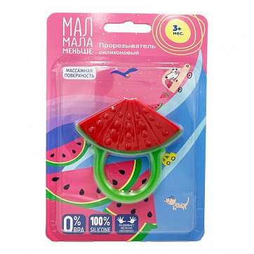 Мал Мала Меньше прорезыватель для зубов с 3 месяцев Арбуз
