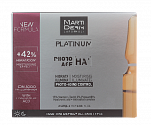 Купить martiderm (мартидерм) platinum сыворотка для лица коррекция фотостарения гиалуроновая кислота+, ампулы 2мл, 30 шт в Ваде