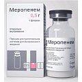 Купить меропенем, порошок для приготовления раствора для внутривенного введения 500мг, флакон в Ваде