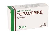 Купить торасемид, таблетки 10мг, 30 шт в Ваде