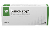 Купить бикситор, таблетки, покрытые пленочной оболочкой 60мг, 30шт в Ваде