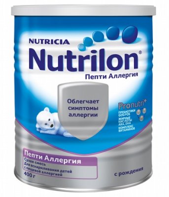 Купить nutrilon (нутрилон) пепти аллергия сухая смесь детская с рождения, 400г в Ваде