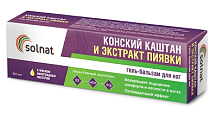 Купить solnat (солнат) конский каштан и экстракт пиявки, гель-бальзам для ног 100мл в Ваде