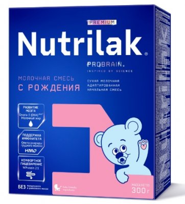 Купить нутрилак (nutrilak) премиум 1 молочная смесь 0-6 месяцев, 300г в Ваде