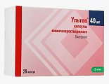 Купить ультоп, капсулы кишечнорастворимые 40мг, 28 шт в Ваде