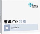 Купить мемантин, таблетки, покрытые пленочной оболочкой 20мг, 30 шт в Ваде