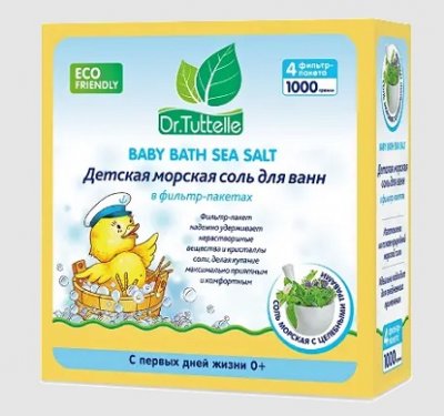 Купить dr.tuttelle (доктор туттелле) соль для ванны морская детская с целебными травами, 1000г в Ваде