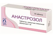 Купить анастрозол, таблетки, покрытые пленочной оболочкой 1мг, 30 шт в Ваде