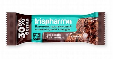 Ирисфарма (Irispharma) Батончик протеиновый 30% Брауни в шоколадной глазури, 40г БАД