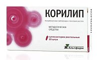 Купить корилип, суппозитории ректальные 25мг+2мг+12мг, 10 шт в Ваде