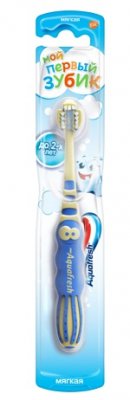 Купить аквафреш (aquafresh) зубная щетка aquafresh мой первый зубик для детей от 0-2 лет, 1 шт в Ваде