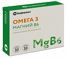 Купить биафишенол омега3 магний в6, капсулы массой 0,35г 30шт+капсулы массой 0,6г 30шт бад в Ваде