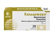 Купить кальцемара, таблетки, покрытые пленочной оболочкой, 30 мг 28 шт. в Ваде