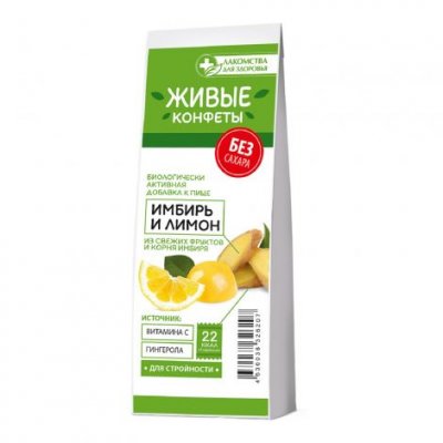 Купить лакомства д/здоровья мармелад имбирь/лимон 105г_бад в Ваде