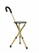 Купить трость amcs37 металлическая комбинированная с трехопорным стулом с регулируемой высотой в Ваде