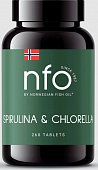 Купить норвегиан фиш оил (nfo) спирулина и хлорелла, таблетки 500мг, 260 шт. бад в Ваде