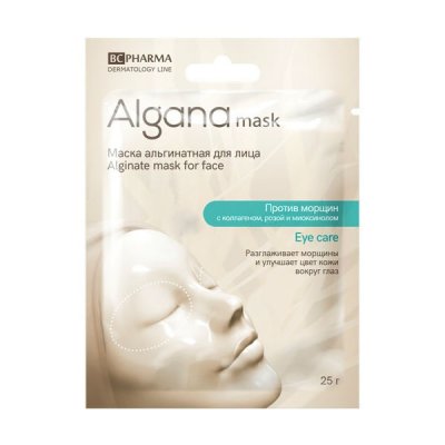Купить альгана маск (alganamask) маска для кожи вокруг глаз альгинатная против морщин, 1 шт в Ваде