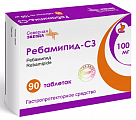 Купить ребамипид-сз, таблетки, покрытые пленочной оболочкой 100мг, 90 шт в Ваде