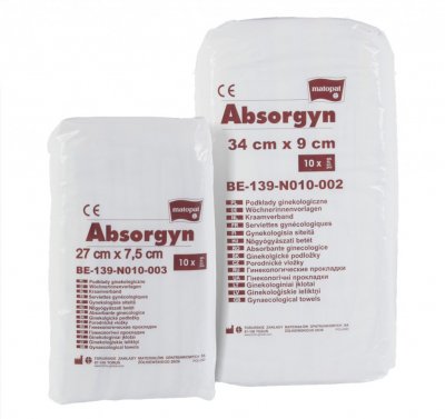 Купить matopat absorgyn (матопат) прокладки послеродовые, 34 х 9см 10 шт стерильный пакет в Ваде