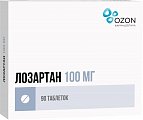 Купить лозартан, таблетки, покрытые пленочной оболочкой 100мг, 90 шт в Ваде