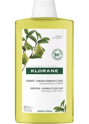 Купить klorane (клоран) шампунь тонизирующий с мякотью цитрона, 400мл в Ваде