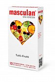 Купить masculan (маскулан) презервативы с ароматом тутти-фрутти tutti-frutti, 10 шт в Ваде
