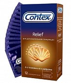 Купить contex (контекс) презервативы relief рельефные 12шт в Ваде