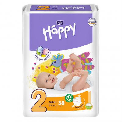 Купить bella baby happy (белла) подгузники 2 мини 3-6кг 38 шт в Ваде